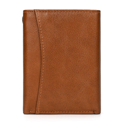 Billetera de Cuero Genuino para Hombre con Protección RFID y Cadena de Metal - Image 10