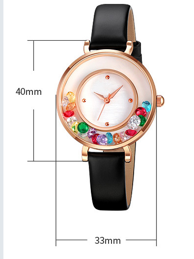 Reloj Elegante para Mujer con Esfera de Piedras Preciosas - Image 7