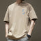 Camiseta Retro Americana Pesada de Manga Corta para Hombre