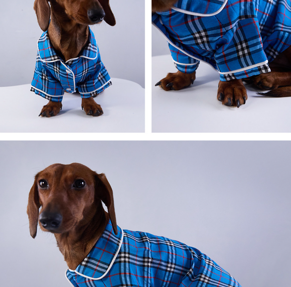 Pijamas Estilo Británico para Perros y Gatos