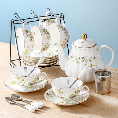Taza de Té Floral Nórdica Estilo Hogar - Image 7