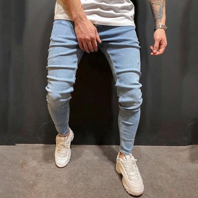Pantalones Vaqueros Azules para Hombre - Estilo Moderno - Image 9