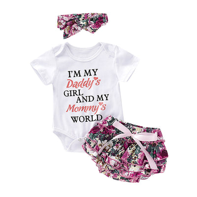 Conjunto Floral de Tres Piezas: Short y Accesorios - Image 6
