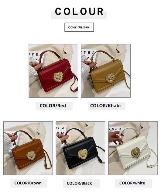 Bolso Cuadrado Portátil con Doble Compartimento Abatible - Image 17