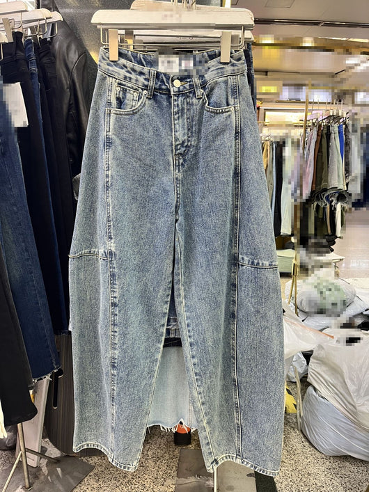 Pantalones Baggy Denim Lavado Banana Estilo Coreano - Image 10