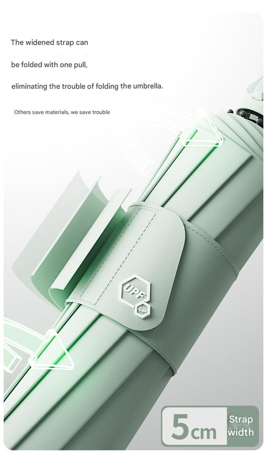 Paraguas Automático Plegable Grande - Protección Dual Sol y Lluvia - Image 2