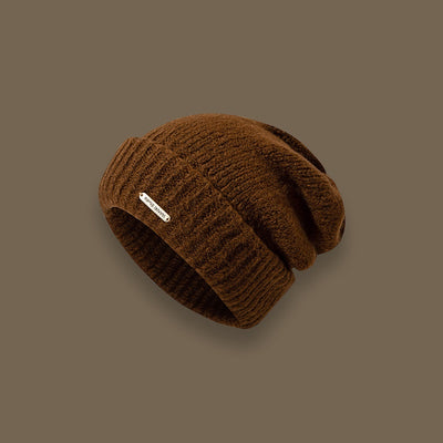 Gorro Tejido Mezcla de Lana en Colores Sólidos - Abrigo Perfecto para Clima Frío - Image 10