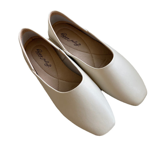 Zapatos Planos de Cuero Auténtico con Punta Cuadrada - Image 7