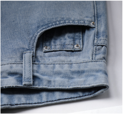 Pantalones Vaqueros Anchos Mujer Sección Fina Verano - Image 12