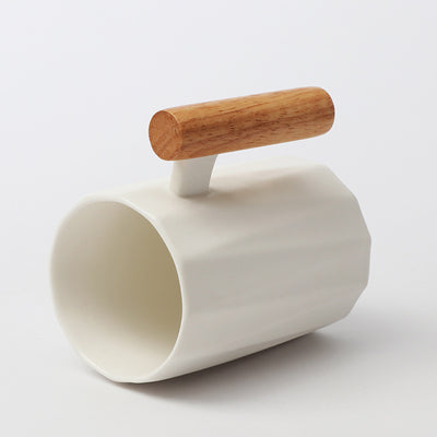 Taza de Cerámica Recta con Asa de Madera - Image 13