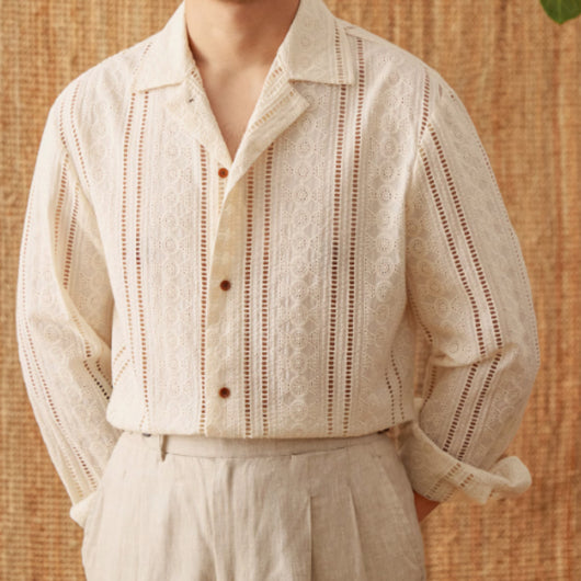 Camisa de Algodón Manga Larga - Estilo Versátil - Image 9