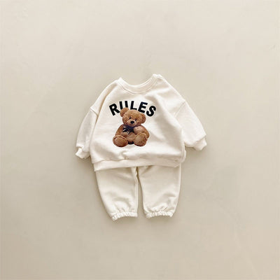 Conjunto Infantil Osito con Estampado Acolchado de Dos Piezas - Image 10
