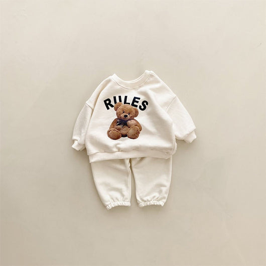 Conjunto Infantil Osito con Estampado Acolchado de Dos Piezas - Image 10