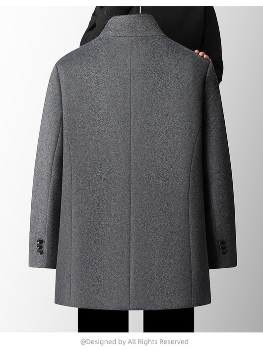 Sobretodo de Lana para Hombre con Forro de Plumas Desmontable - Image 13