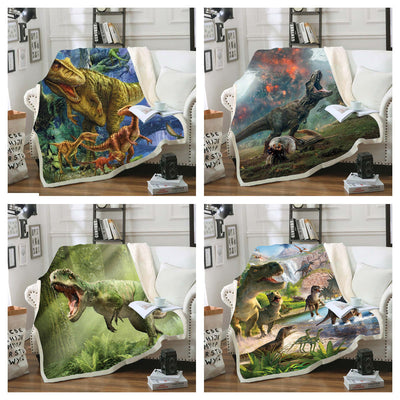 Manta Térmica Estampado Dinosaurio 3D - Suave y Cómoda para Oficina - Image 6