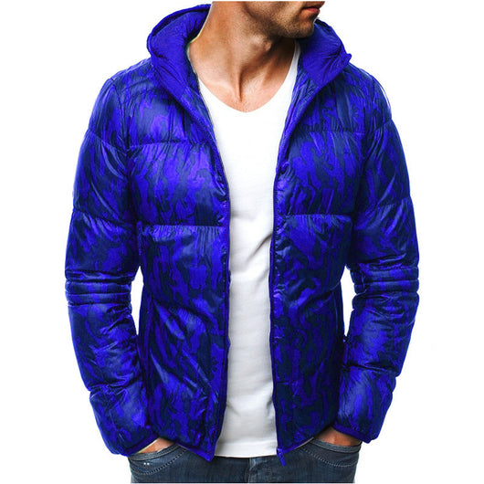 Chaqueta Camuflada con Capucha para Hombre - Algodón Manga Larga - Image 5