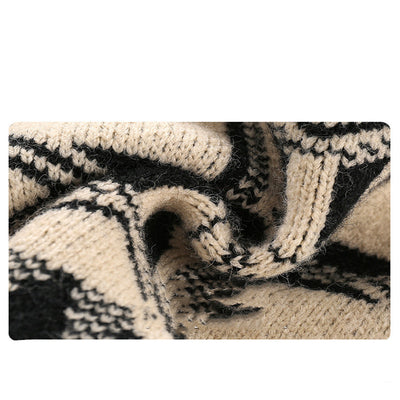 Suéter Tejido Elástico Estilo Western Moderno para Otoño e Invierno - Image 6