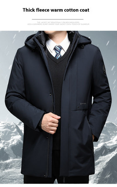 Abrigo de Algodón Grueso Talla Grande para Hombre - Image 18