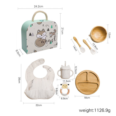 Set Completo de Alimentación Infantil con Plato Inteligente, Babero de Silicona y Accesorios - Image 14