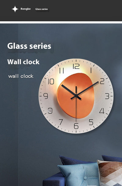 Reloj de Pared de Cristal Templado Silencioso para Sala - Image 9