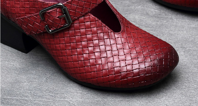 Zapatos Retro de Punta Cuadrada para Mujer - Colección Verano - Image 10