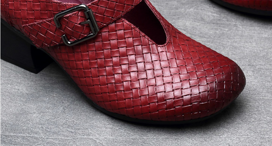 Zapatos Retro de Punta Cuadrada para Mujer - Colección Verano - Image 10