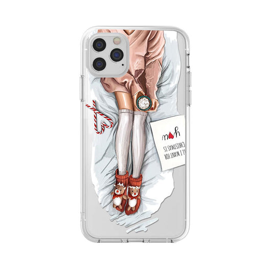 Funda Transparente para Celular - Protección TPU Suave para Mujer - Image 34