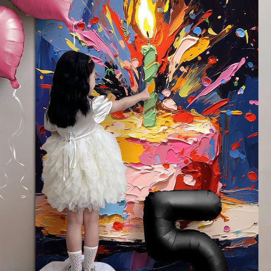 Kit Completo de Decoración para Cumpleaños con Telón de Fondo y Accesorios - Image 2