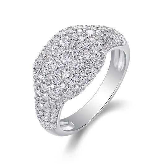 Anillo de Plata Esterlina S925 con Moissanita para Hombre - Estilo Hip Hop - Image 13