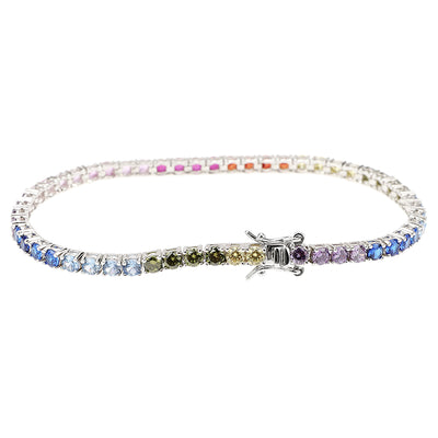Pulsera Tenis Plata 925 con Zirconia Cúbica para Parejas - Image 3