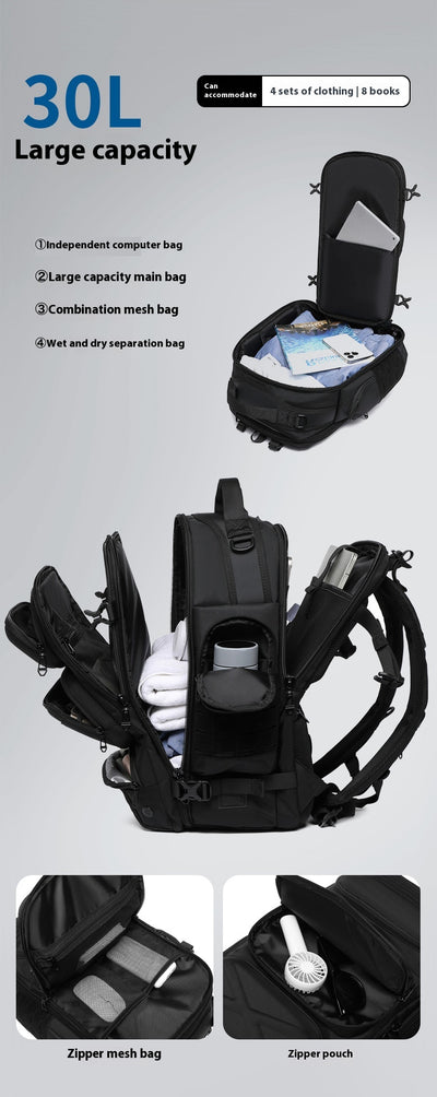 Mochila Multifuncional para Hombre - Viajes Cortos y Aventuras - Image 15