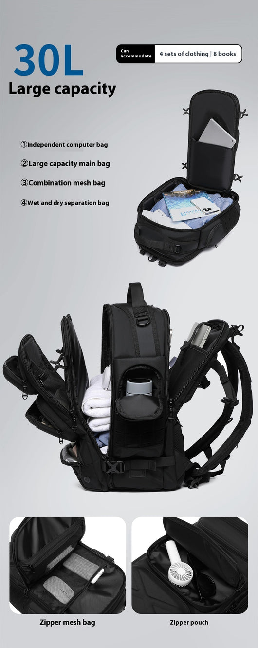 Mochila Multifuncional para Hombre - Viajes Cortos y Aventuras - Image 15