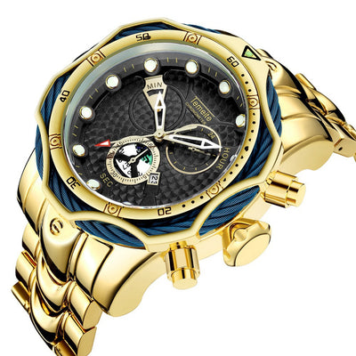 Reloj de Acero Inoxidable para Hombre con Movimiento de Cuarzo - Image 24