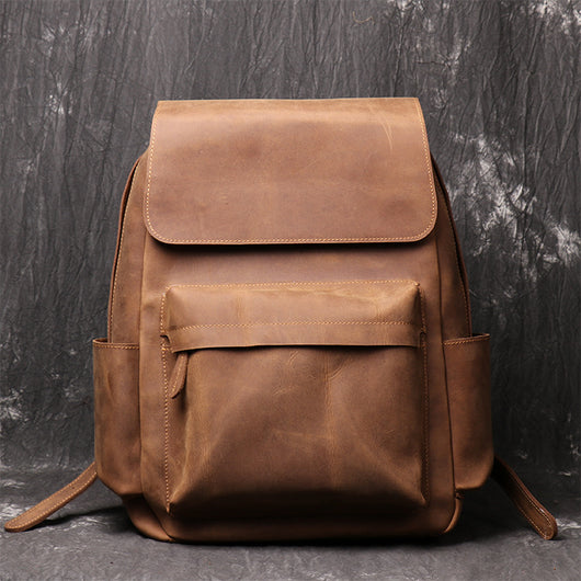 Mochila de Cuero Estilo Retro - Image 12
