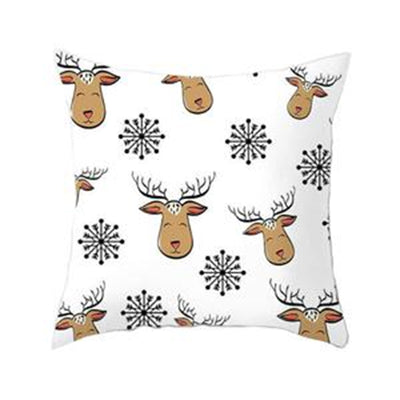 Funda de Cojín Navideño con Estampado de Astas para Sofá - Image 5
