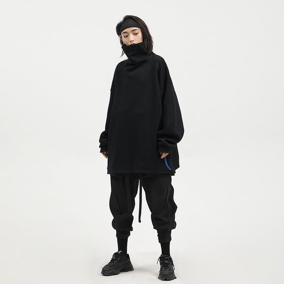 Suéter Cuello Alto Ajustable Unisex - Casual Cómodo Manga Larga