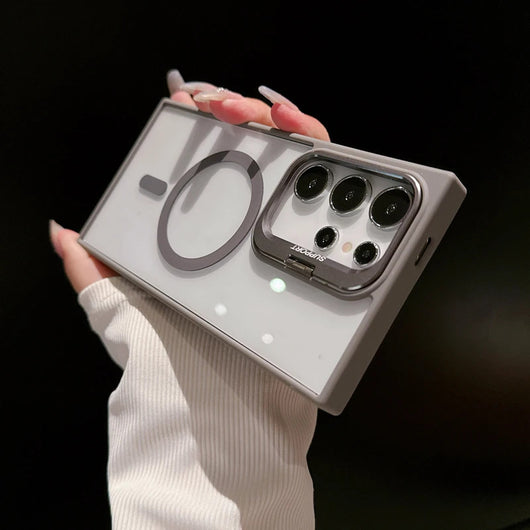 Funda Magnética para Celular con Marco de Lente y Soporte Metálico - Image 7
