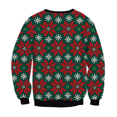 Suéter Navideño Unisex con Estampado 3D de Cuello Redondo - Image 20