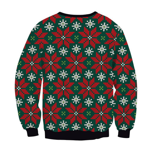 Suéter Navideño Unisex con Estampado 3D de Cuello Redondo - Image 20