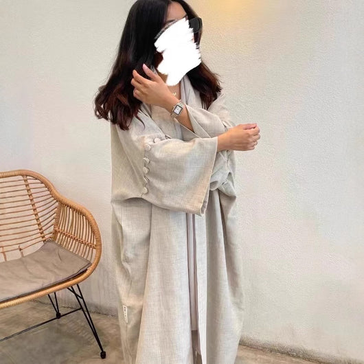 Cardigan Robe Turco de Algodón Suave - Image 4