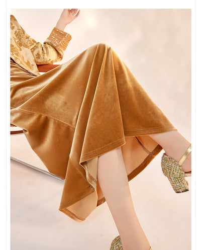 Falda Larga Estilo Nacional Otoño - Diseño Elegante y Moderno - Image 21