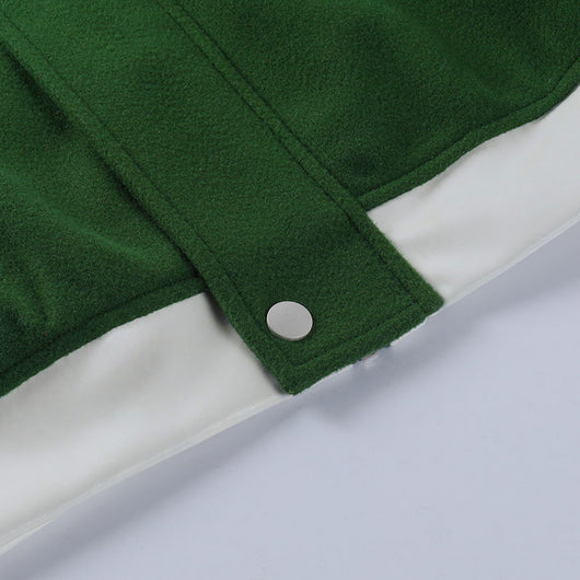 Chaqueta con Cierre de Contraste y Bordado en Solapa - Image 12