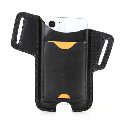 Bolsa Cinturón para Celular de Cuero Crazy Horse - Resistente para Actividades Outdoor - Image 4