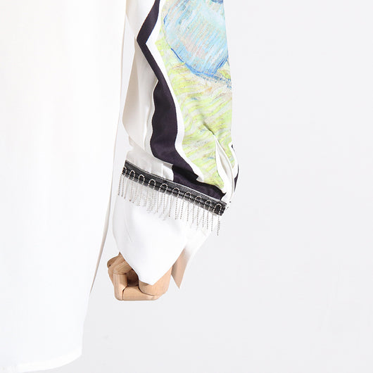 Blusa Larga Estampada con Diseño Artístico para Mujer - Image 3