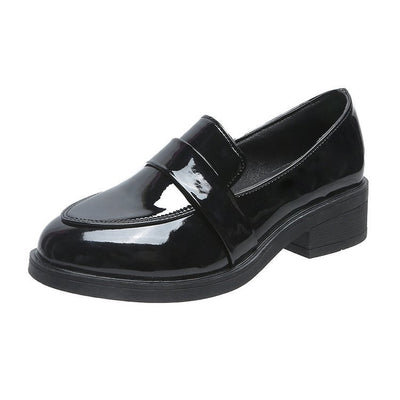 Zapatos Casuales de Tacón Grueso y Punta Afilada para Mujer - Image 2