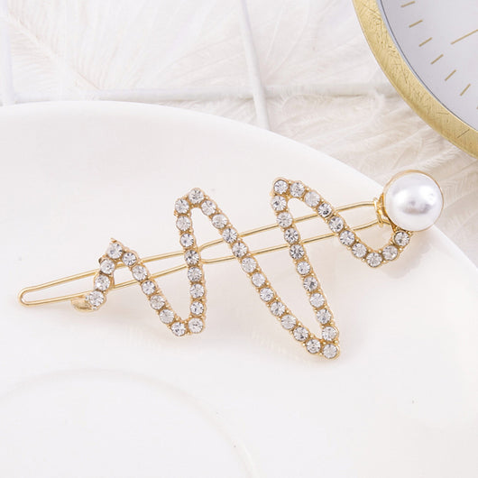 Pinza para Cabello con Palabras y Perlas - Accesorio para Flequillo - Image 6