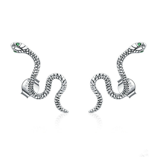 Aretes de Plata con Textura Serpiente y Signo Zodiacal Personalizados - Image 11