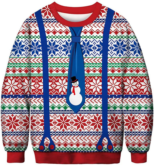 Sudadera Navideña Papá Noel 3D Manga Larga Cuello Redondo Oversize - Image 11