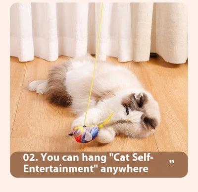 Juguete Interactivo para Gatos con Pájaro Cantante y Movimiento - Image 18
