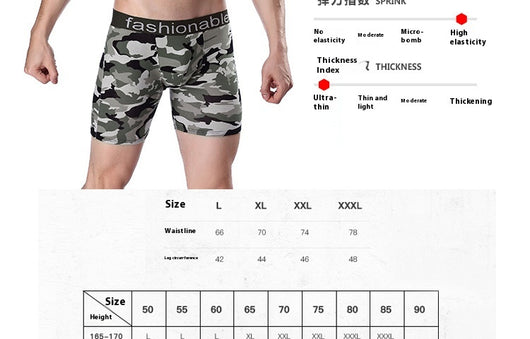 Boxers Largos de Algodón con Estampado Camuflaje para Hombre - Image 10